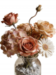 Vintage Dusty Rose & Hydrangea Preserved Vase Arrangement with Daisy