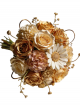 Luxury Gold Foil Rose & Daisy Preserved Bridal Bouquet
